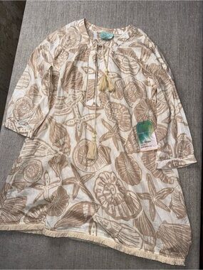 Free Destination Coastal Tunic/Cover-Up — XS